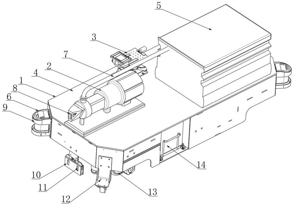 Self-running epidemic prevention and control robot