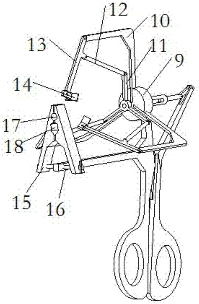 A manual cutting tomato picking device