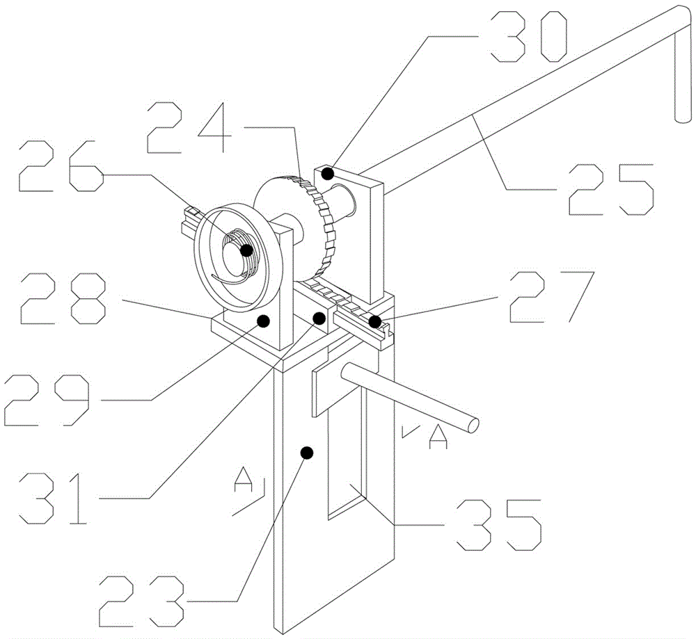 Locking and self-discharging mechanism for wire reels