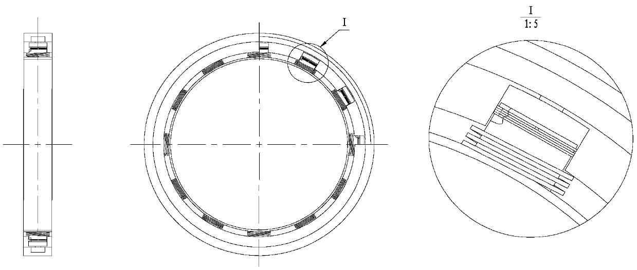 Flexible damping bearing bush