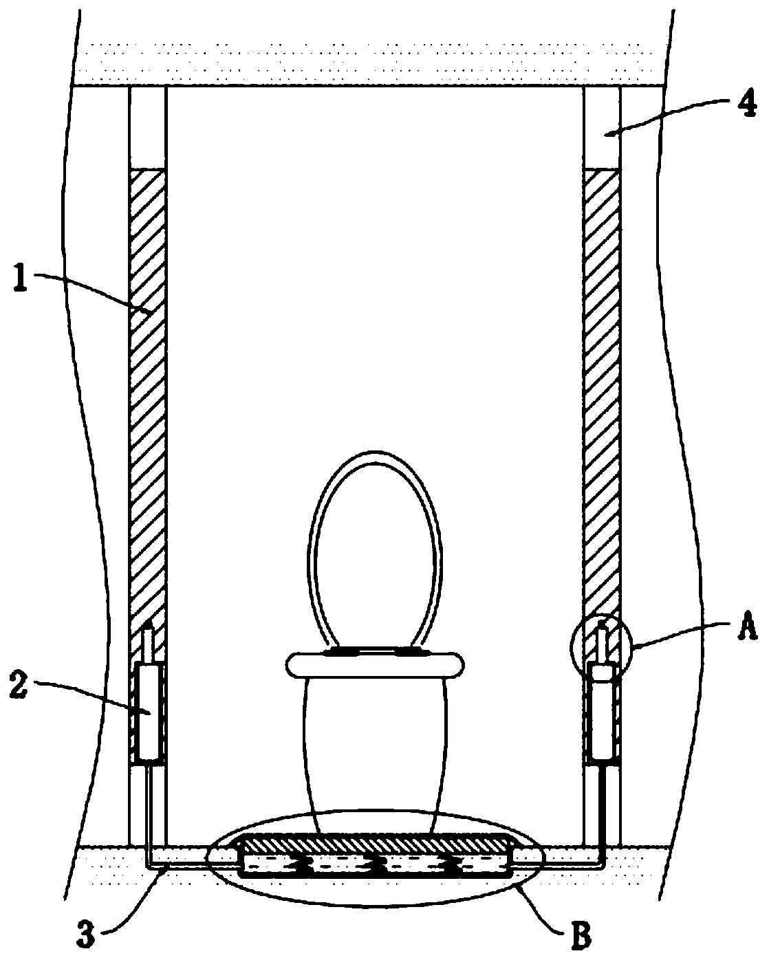 Anti-peeping toilet cubicle