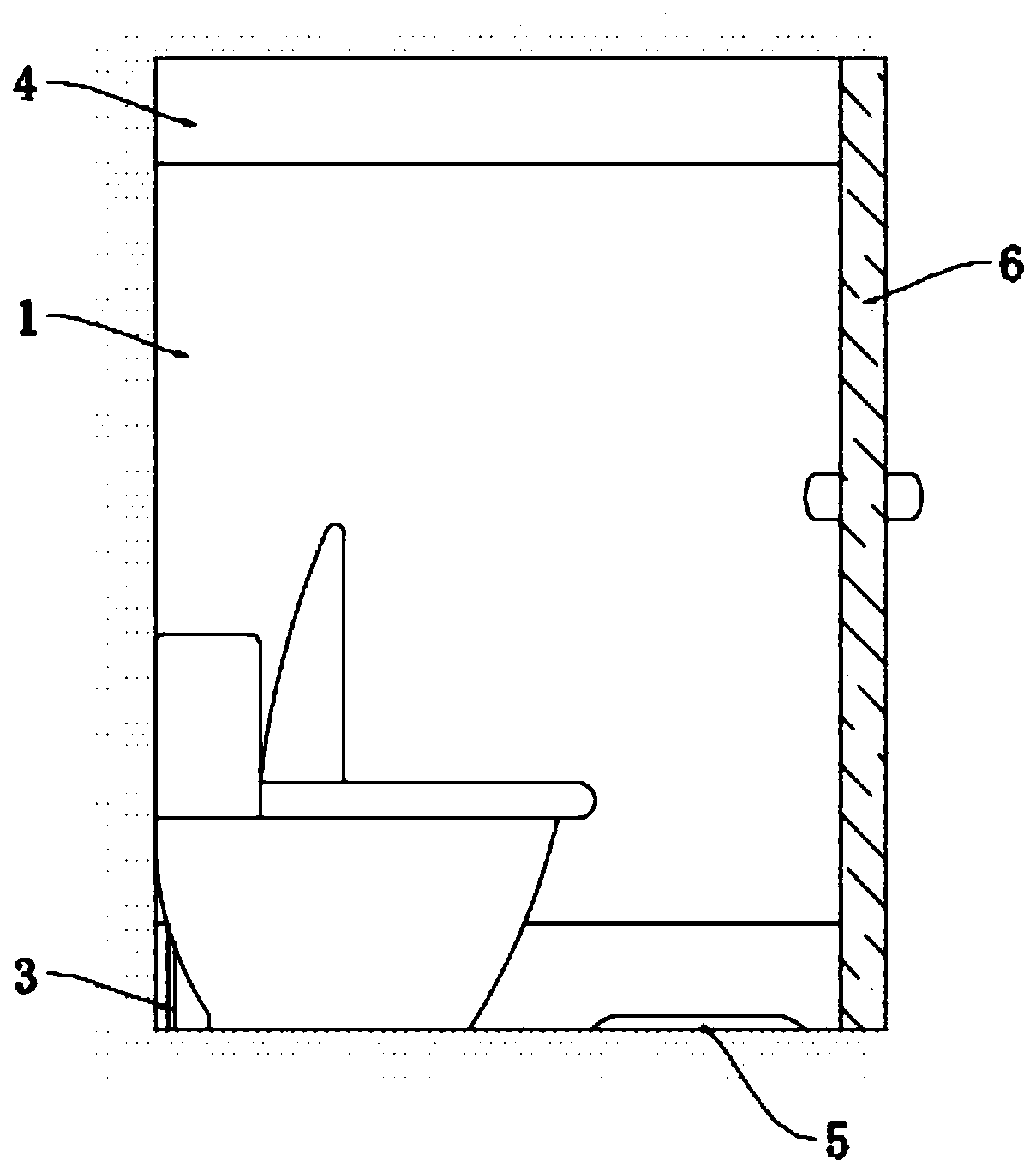 Anti-peeping toilet cubicle