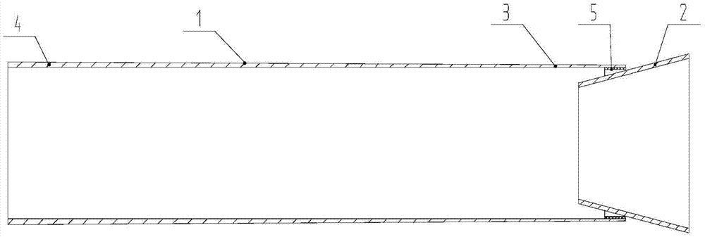 Energy absorption structure of hazardous chemicals transport vehicle