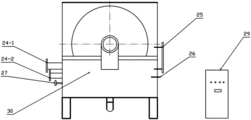 Movable oil field oily sludge biological tempering separation treatment device