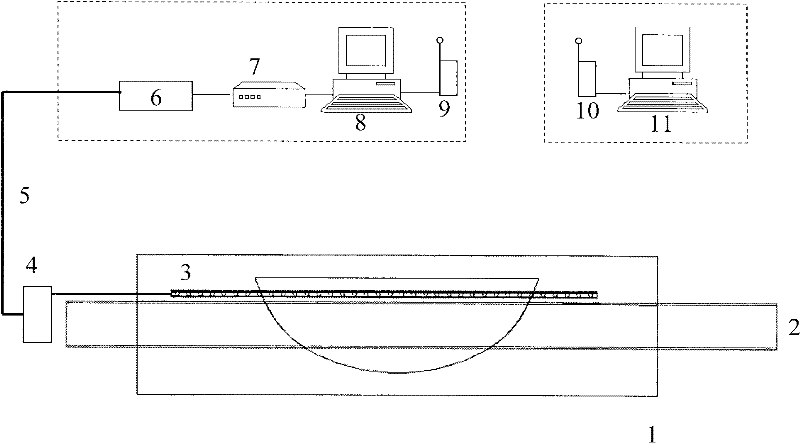 Mined-out subsidence area soil horizontal deformation monitoring method and system thereof