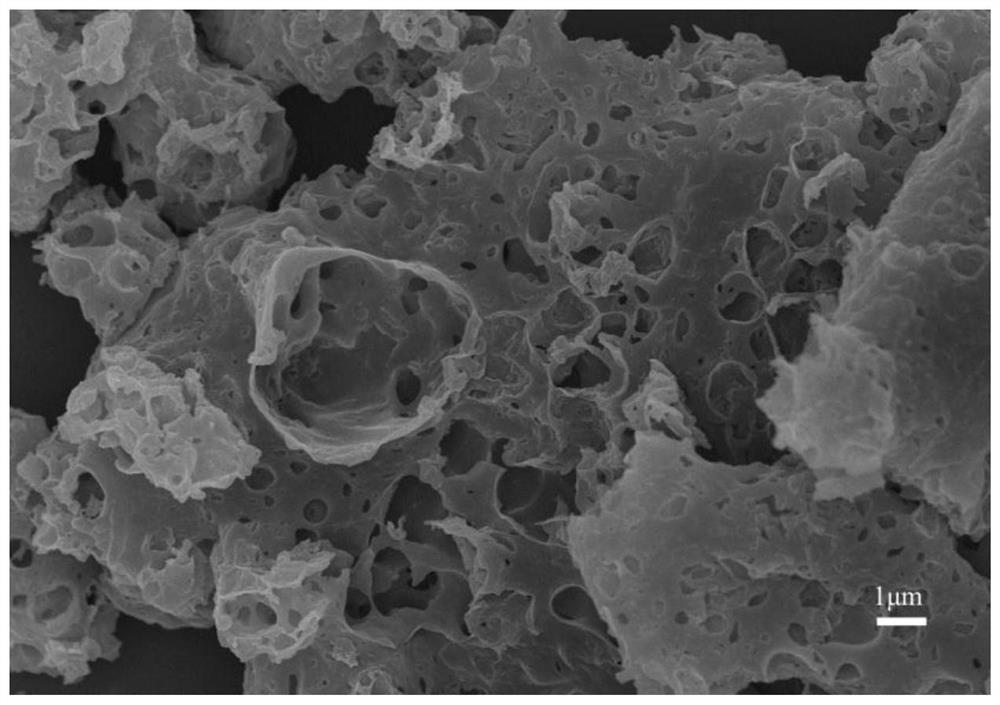 A kind of purple root water hyacinth-based hierarchical porous carbon material and its preparation method and application in supercapacitors