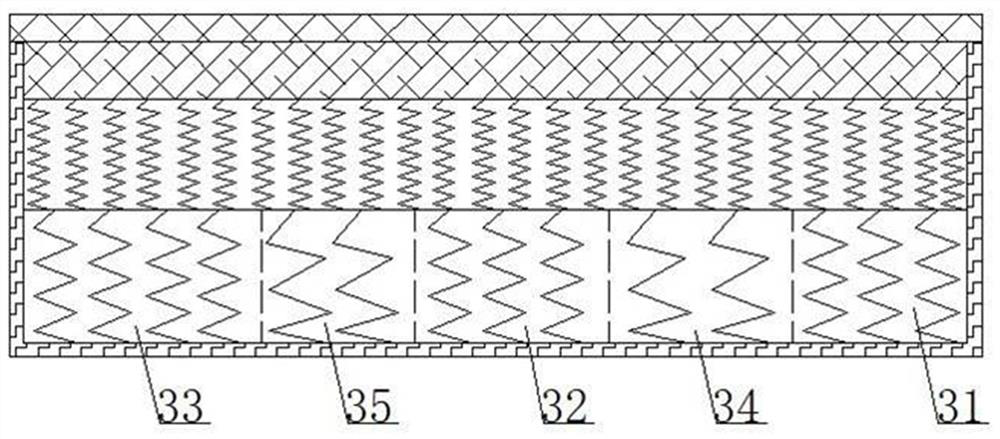Mattress with left and right partitions and adjustable hardness and preparation method thereof