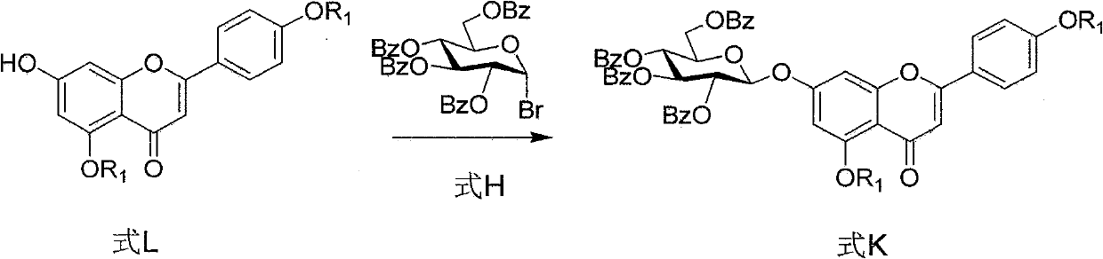 Intermediate of flavonoid compound and preparation method and application thereof