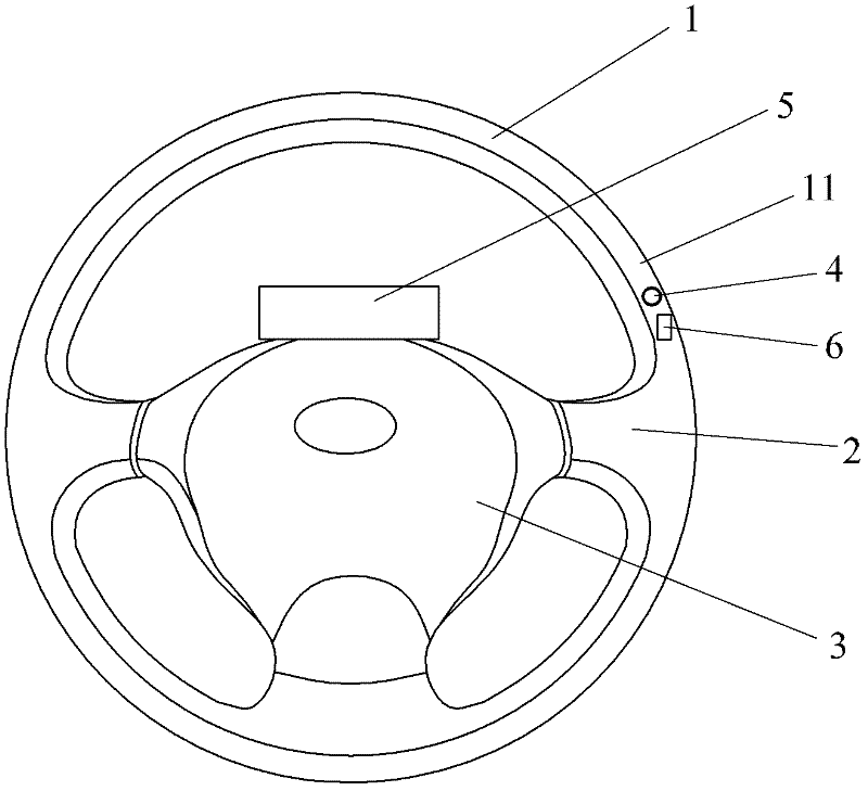 Steering wheel with optical finger navigation component