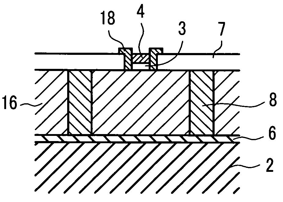 Flat panel display device with surfaces of cathodes and control electrodes lying in the same flat plane