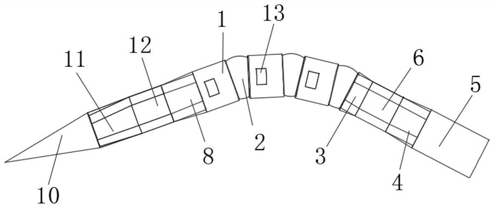 A medical suture needle with variable clamping angle