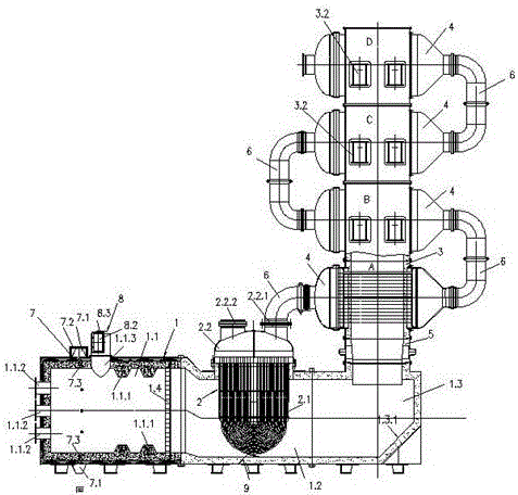 Alcohol dehydration steam heating system