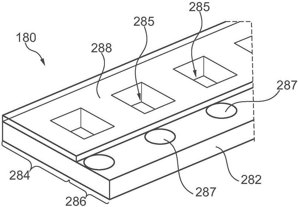 Element supply device for exposed elements and corresponding assembly system and assembly method