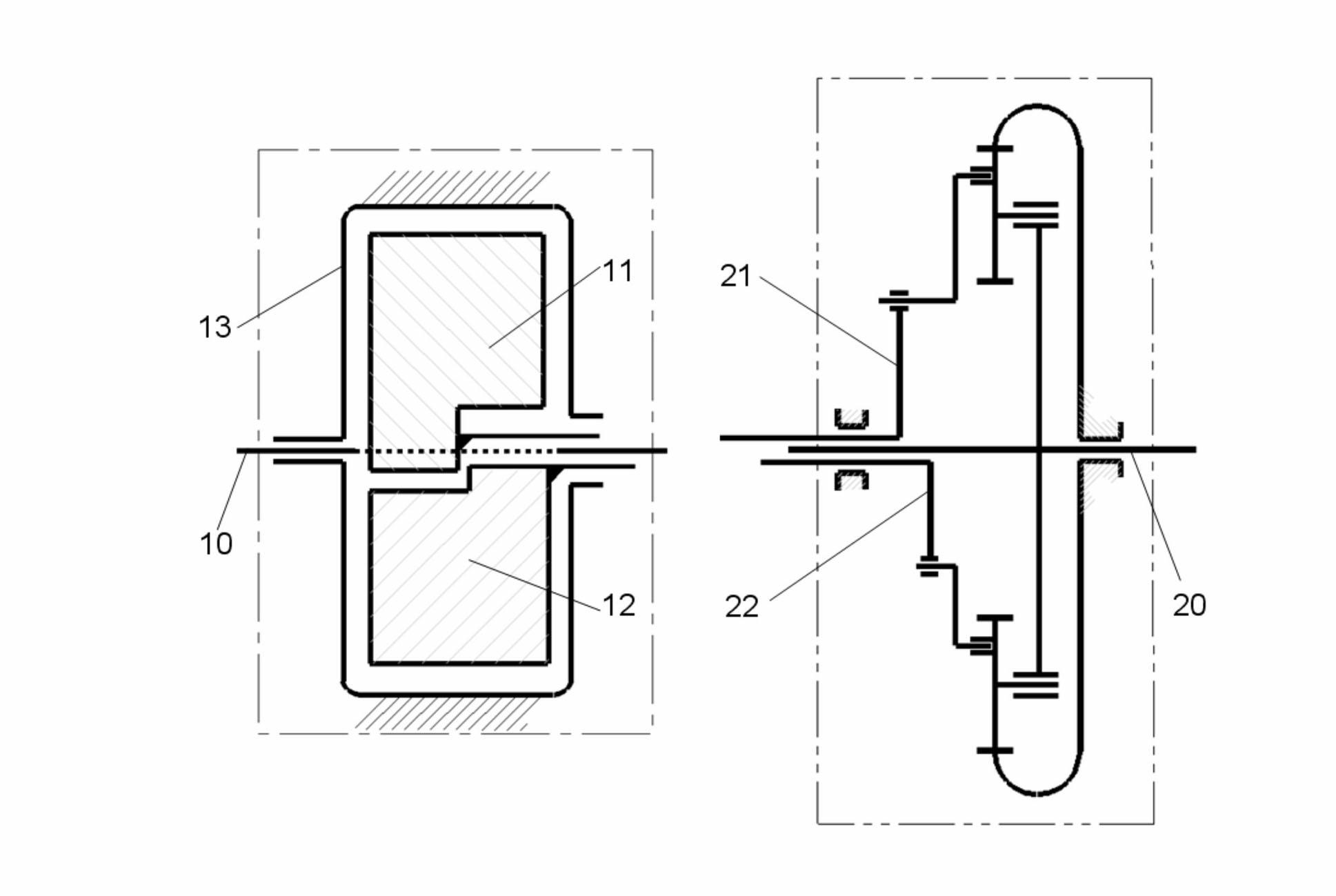 Method for eliminating torsion inertia force of double-rotor piston engine