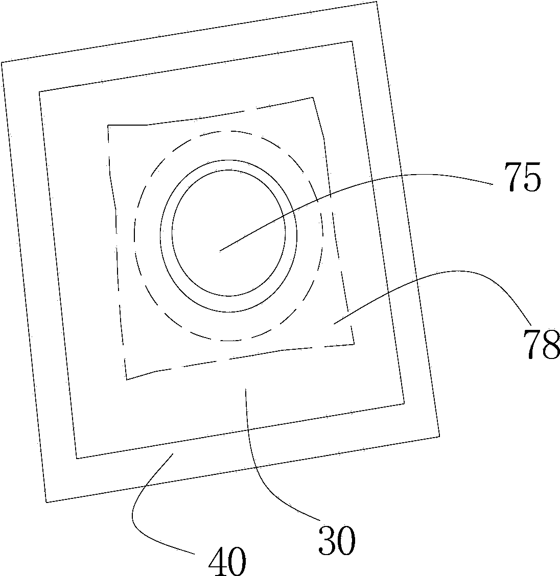 Concealed magnetic button fixing method