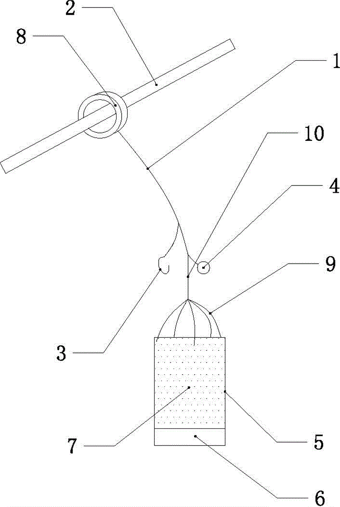 Fishing rod with function of throwing in bait at fixed point