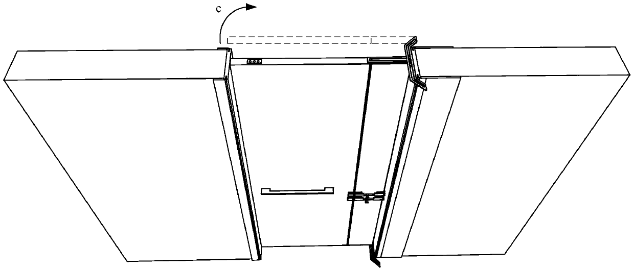 Indoor door suitable for elderly and applied to residential building