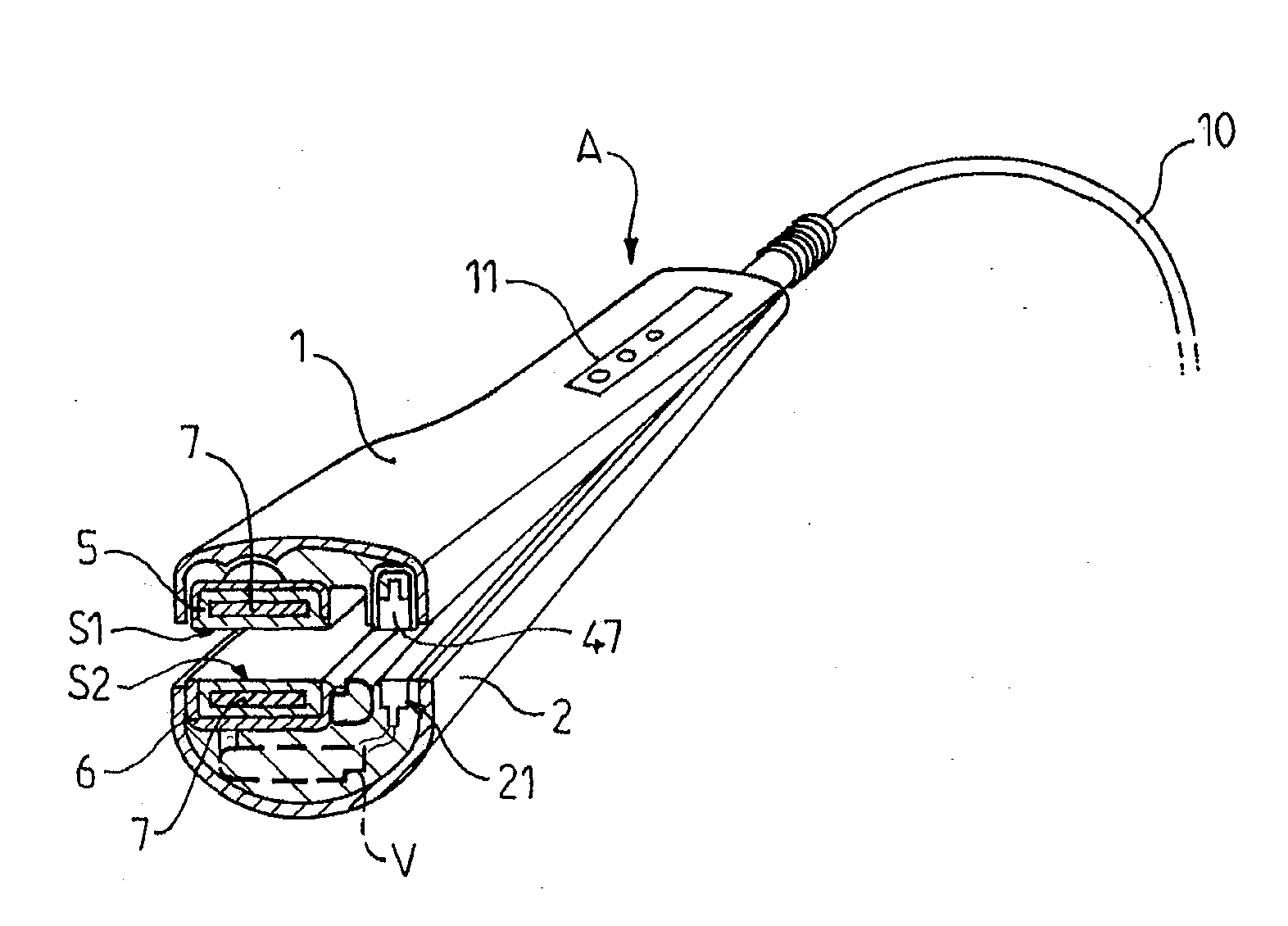 Hand-Held Hair Straightener with a Cosmetic Product Distribution System