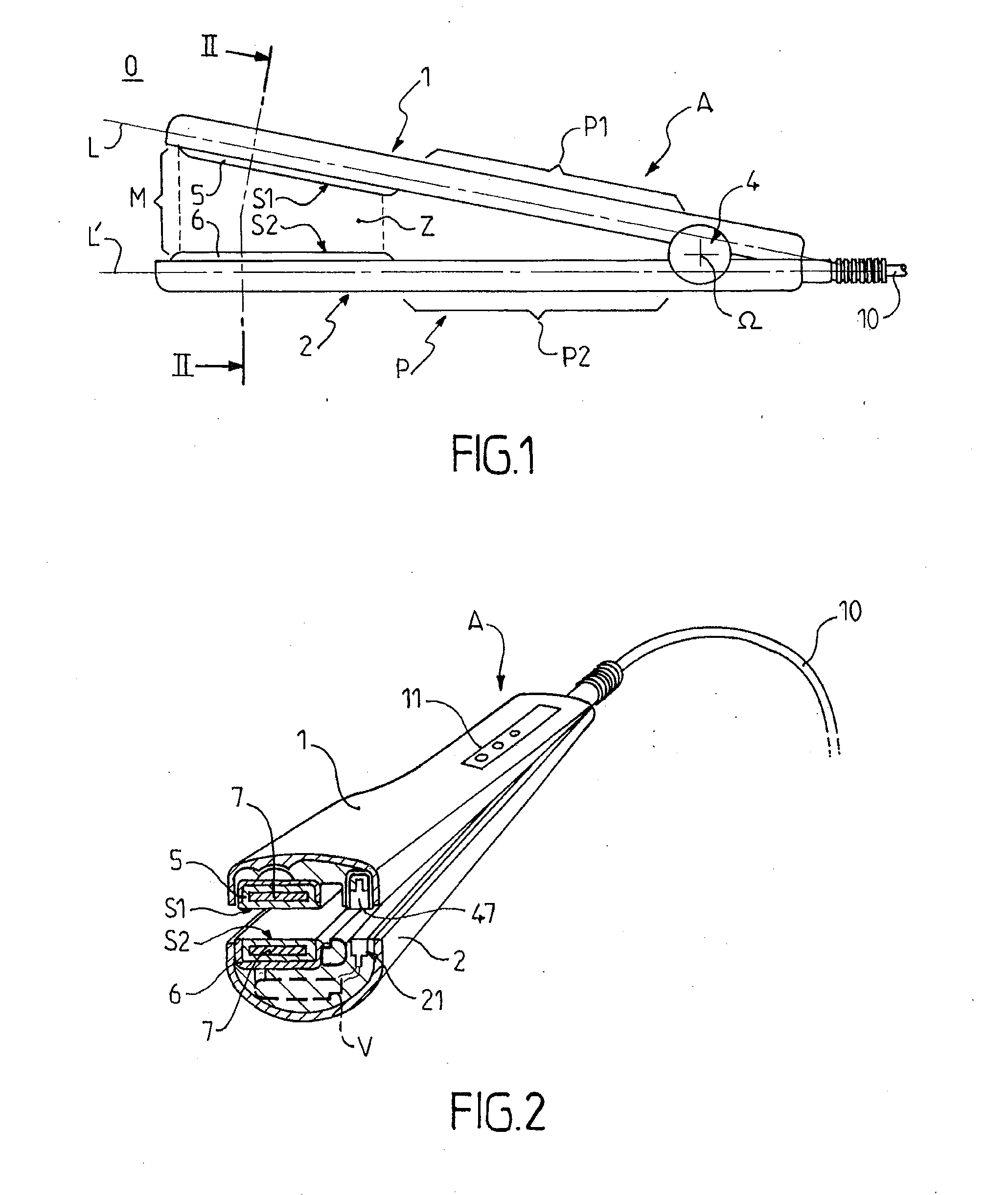 Hand-Held Hair Straightener with a Cosmetic Product Distribution System