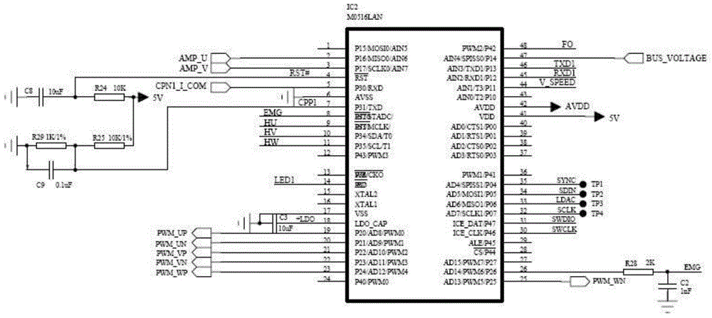 Three-phase brushless direct-current fan motor