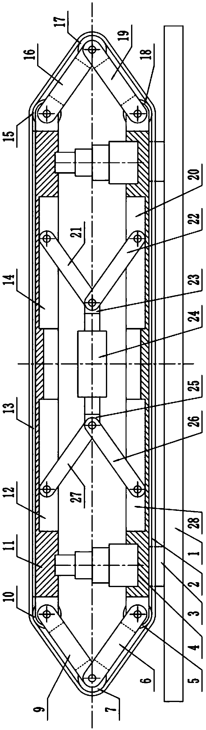 Buffering and damping device for treadmill