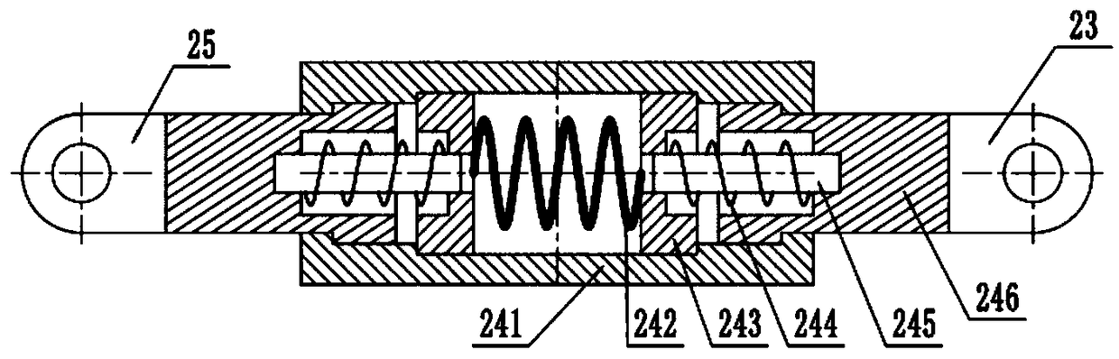 Buffering and damping device for treadmill