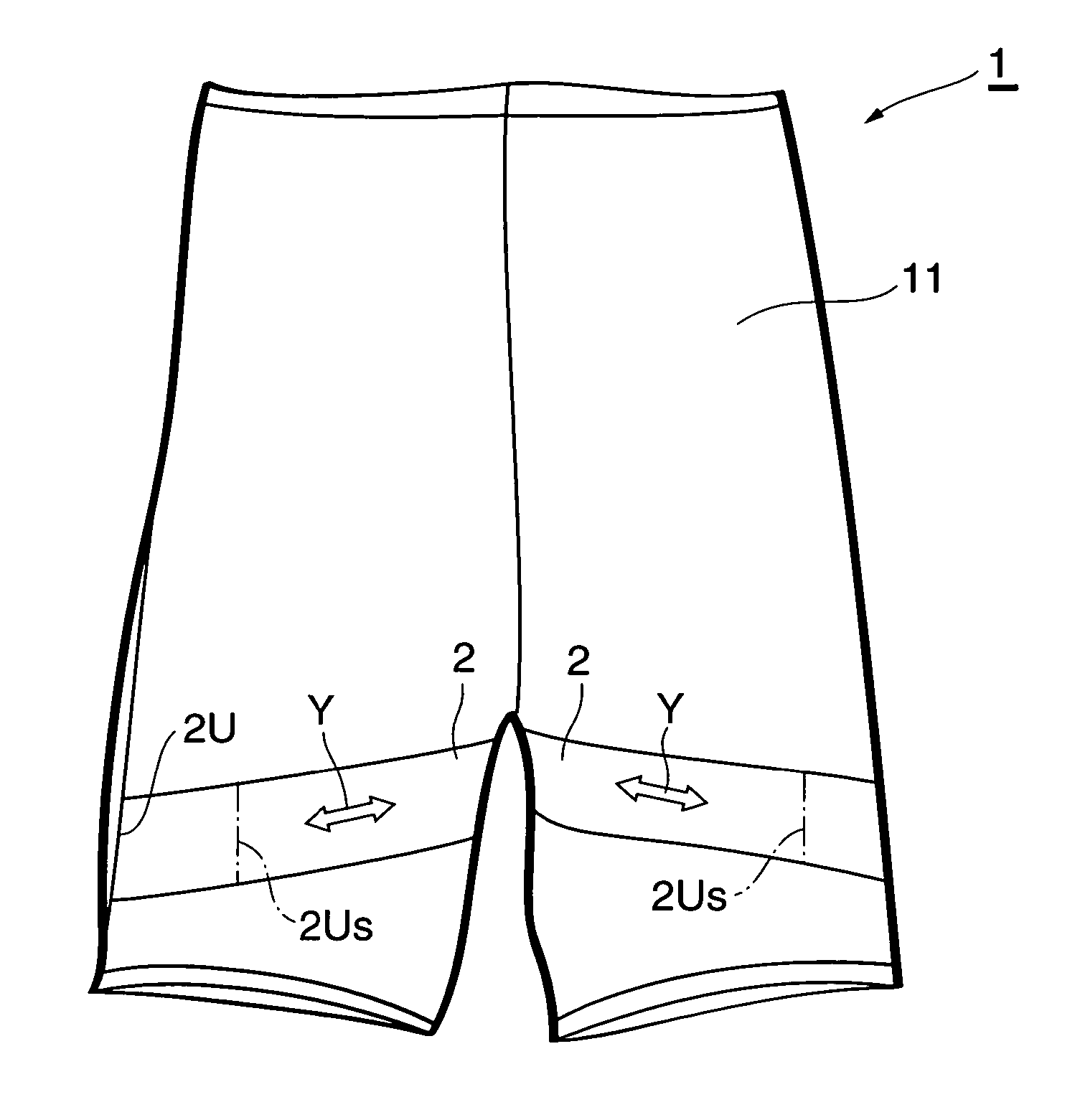 Crotch-possessing garment