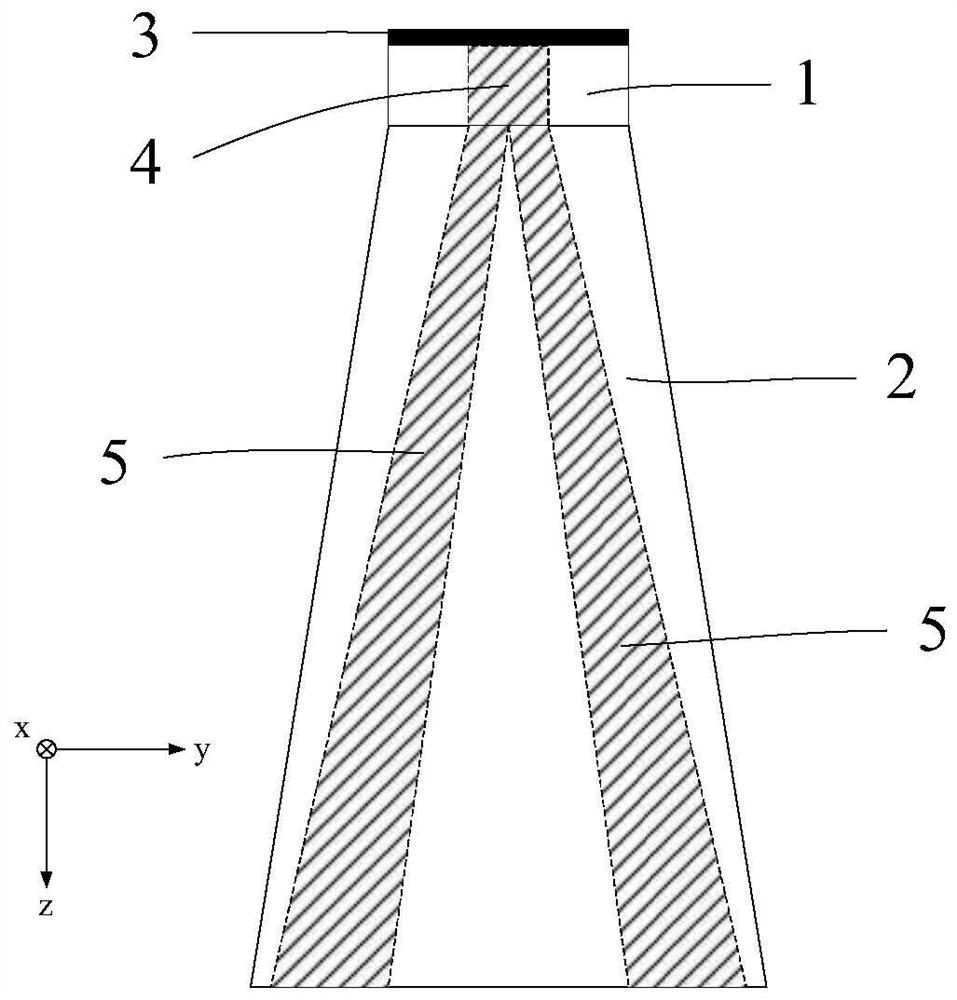 Four-ridge Pyramid Horn Antenna
