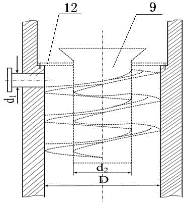 Sand removing device applicable to high-pressure and high-yield gas well