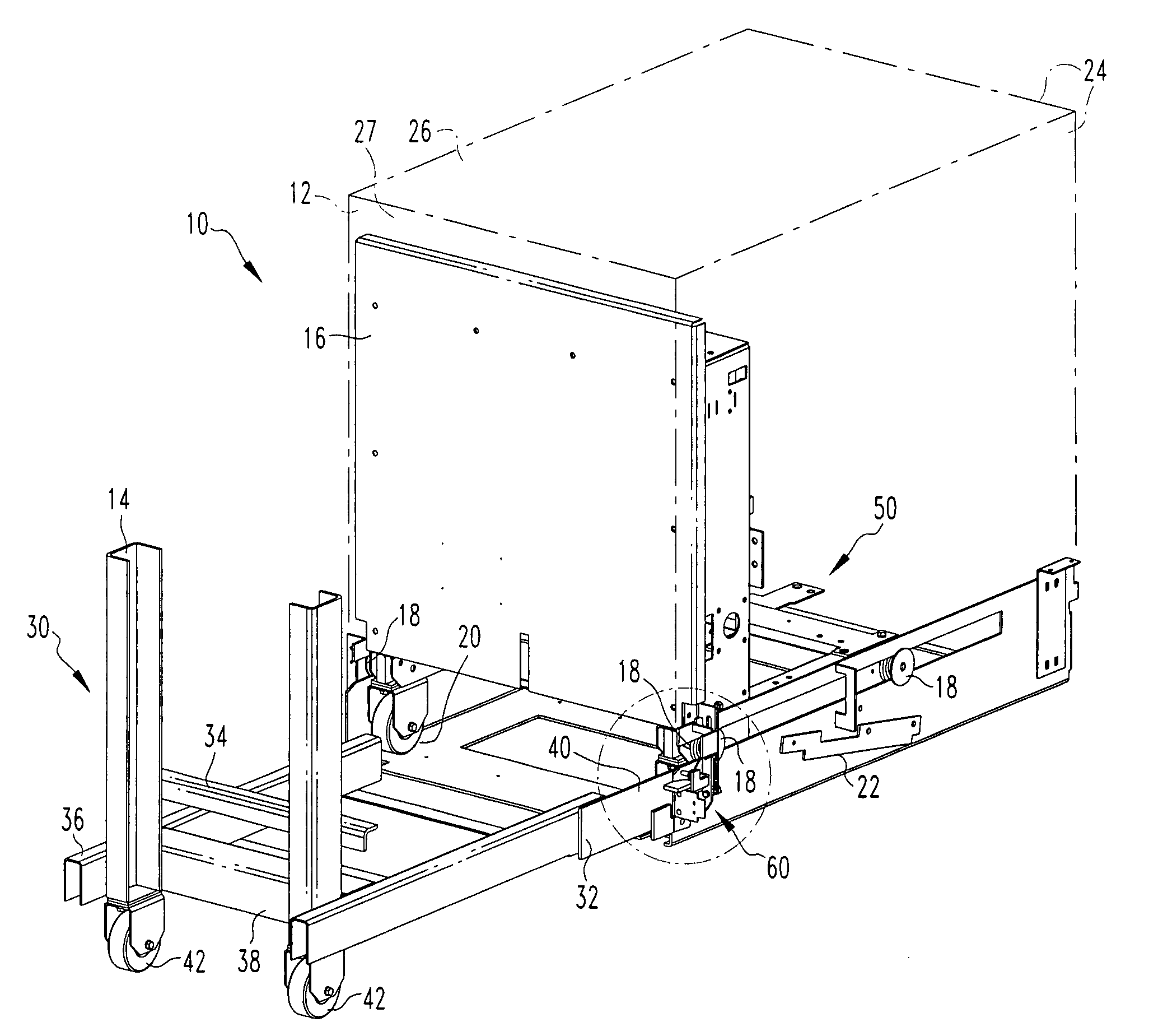 Safety interlock for circuit breaker housing assembly and extraction device