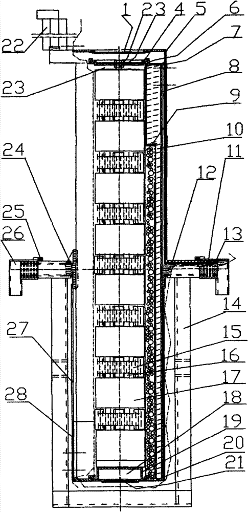 Multi-fire head continuous balanced combustion method and long-tube rotary stove derived therefrom