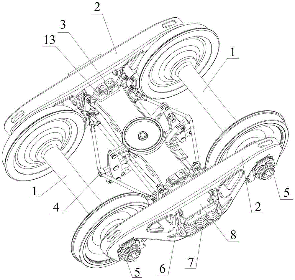 Railway freight car bogie