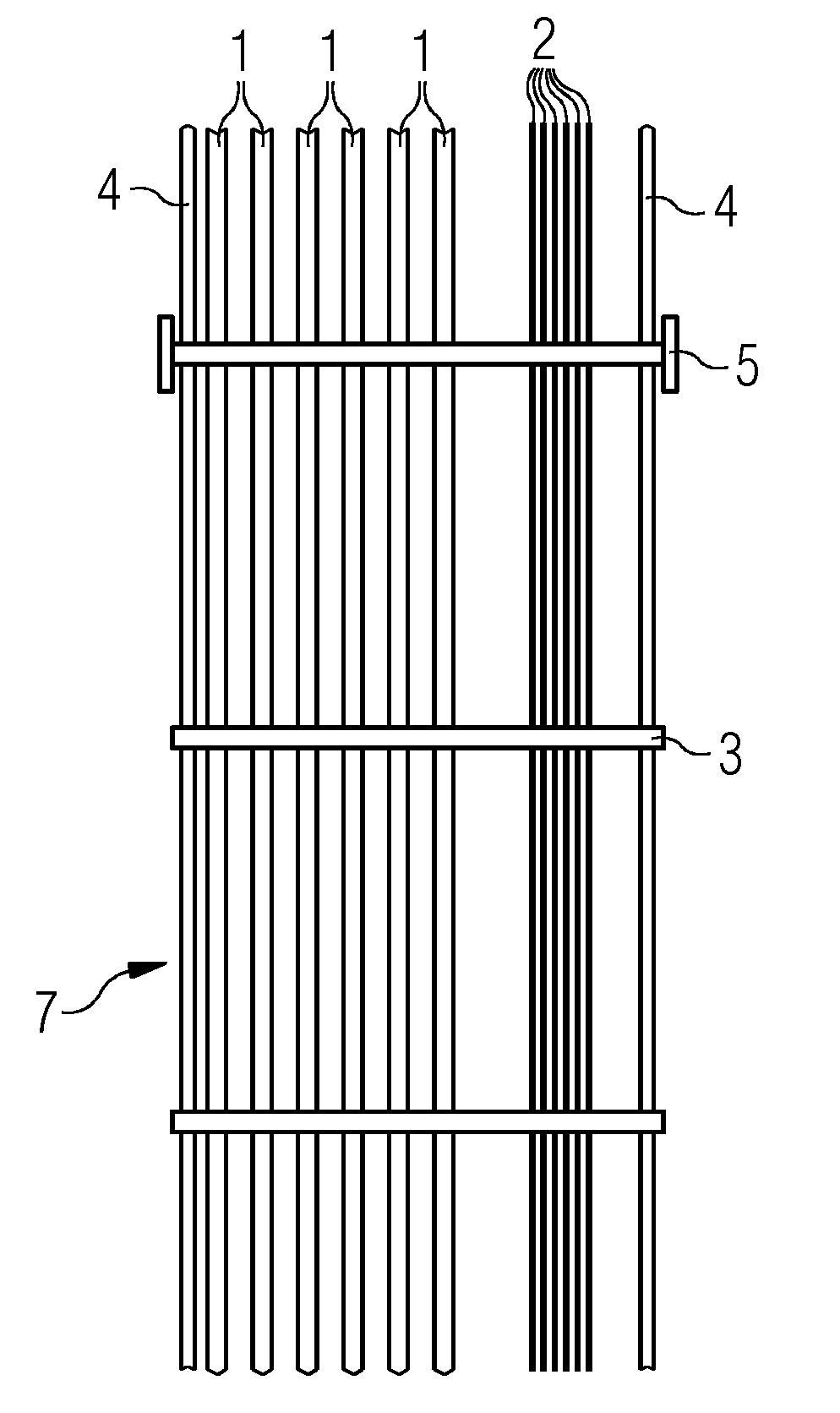 Arrangement and method for installing cables