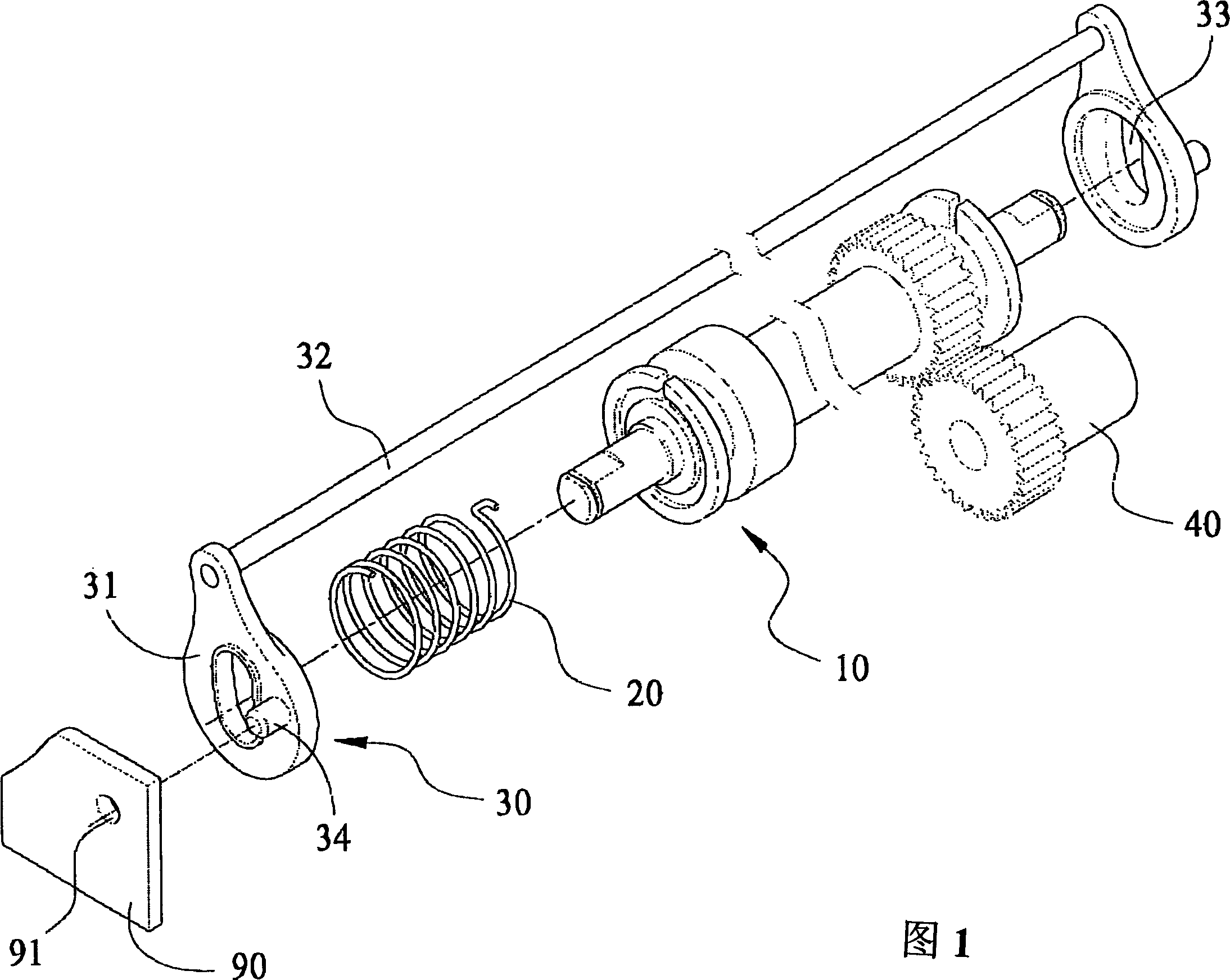 Paper feeding device and its paper turning method