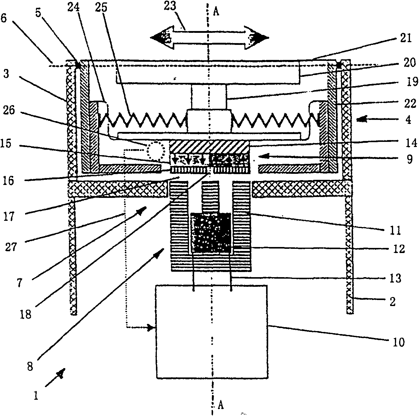 Electric shaving appliance and electronic drive device for driving same