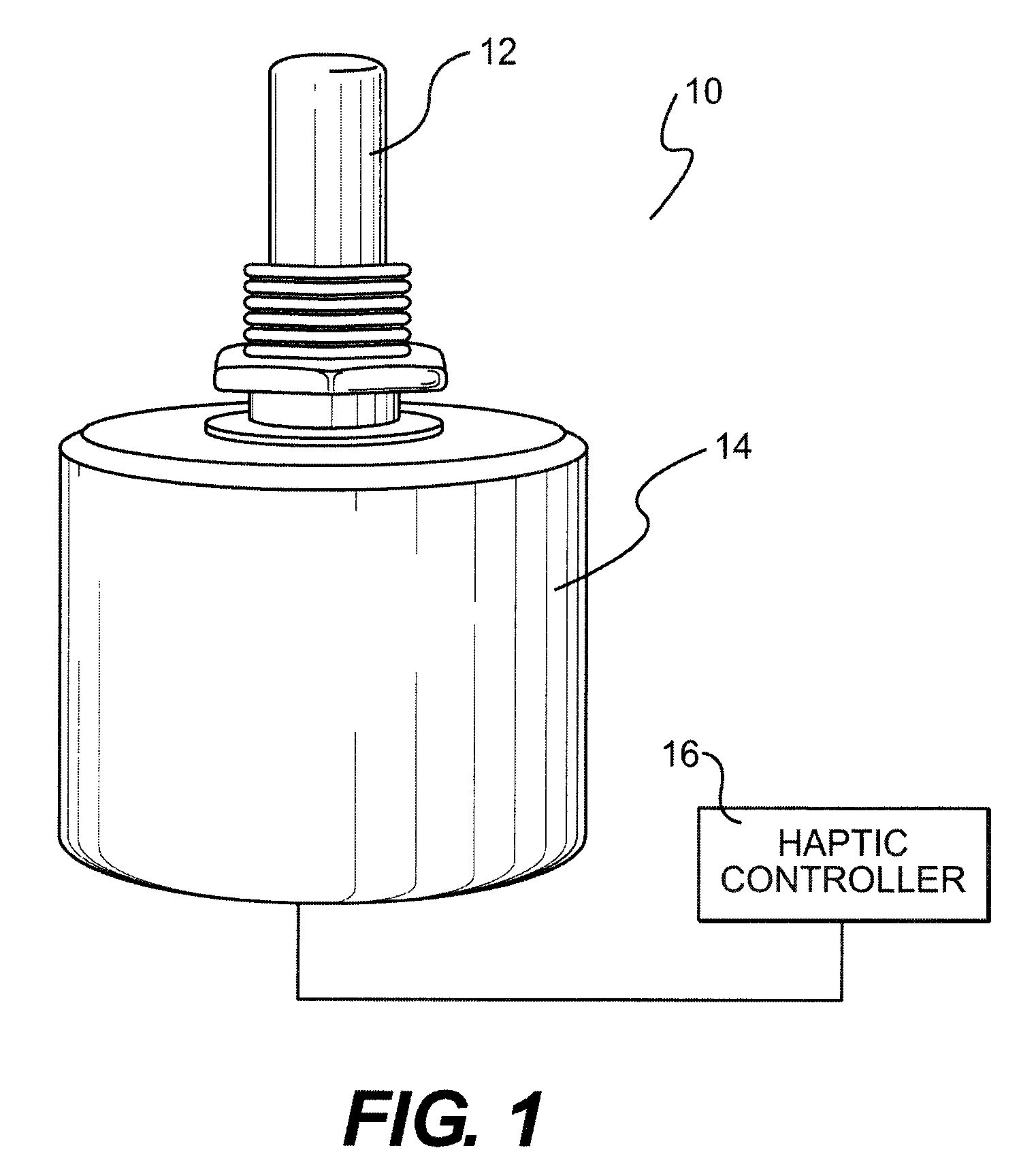 Resistive actuator with dynamic variations of frictional forces