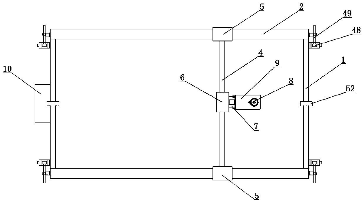 An automatic cutting and welding device for intersecting parts