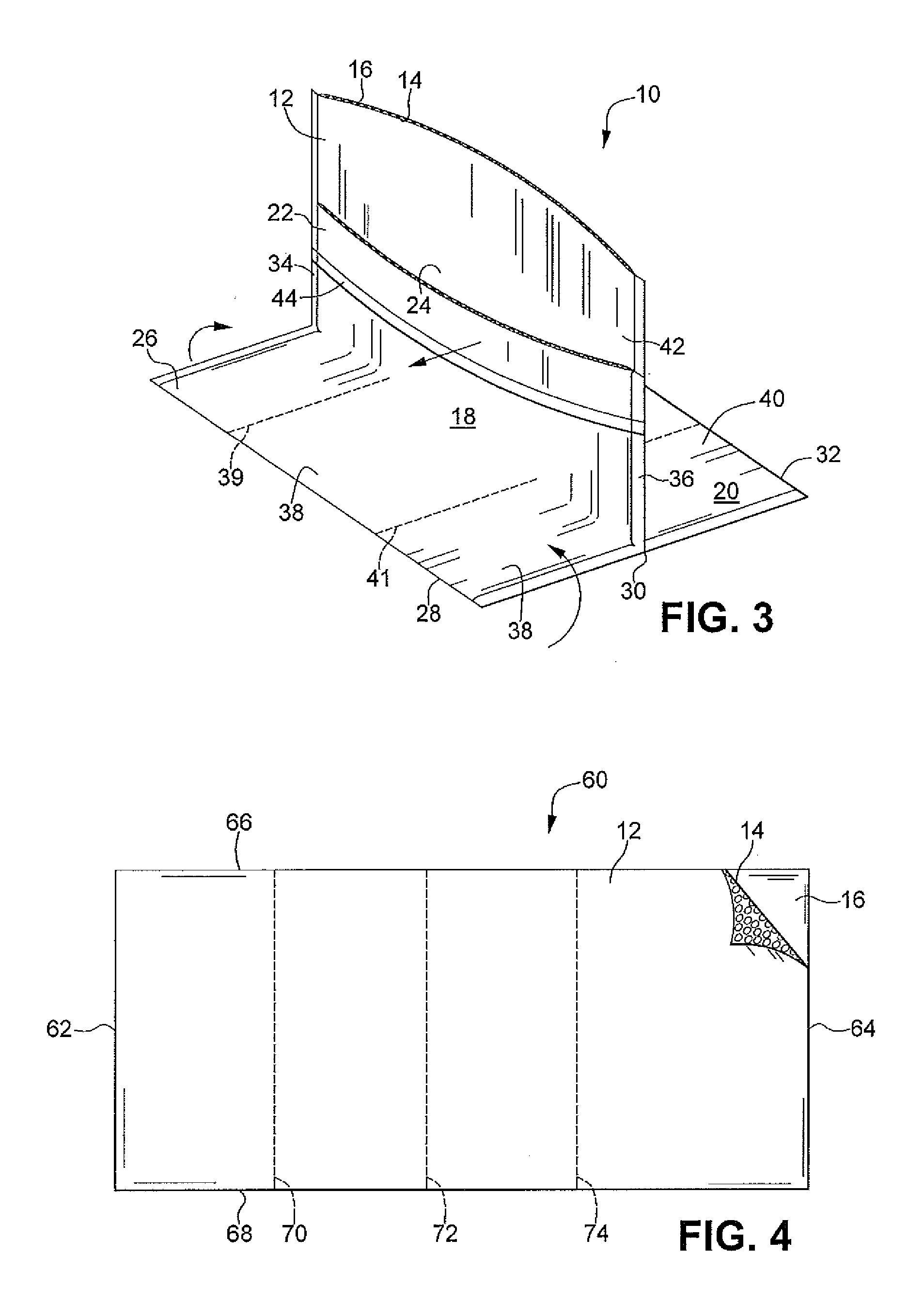 Container insert apparatus and method