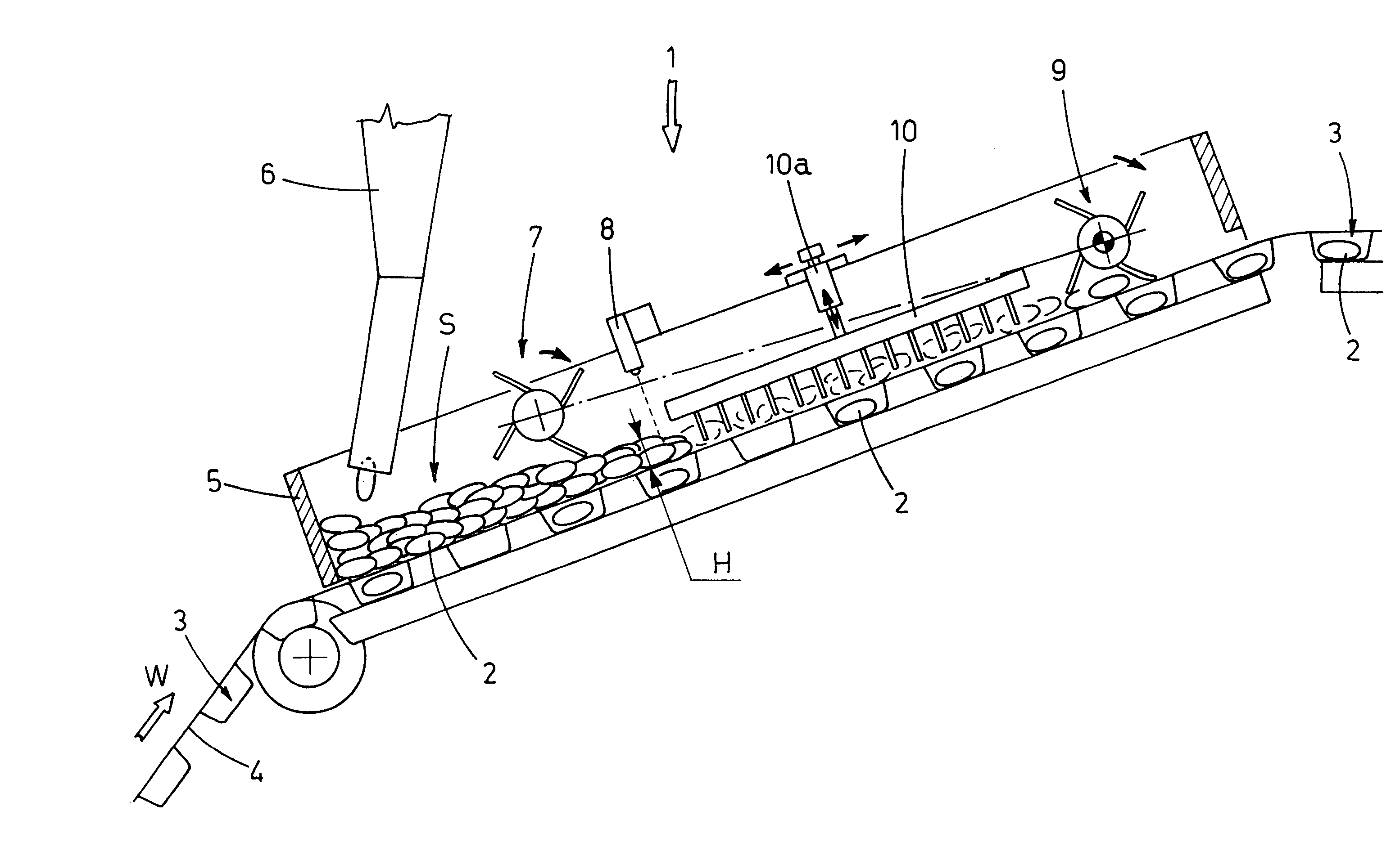 Apparatus for feeding articles to a blister band