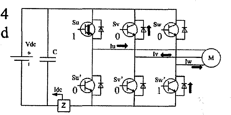 Dead zone compensation method for space vector pulse width modulation output based on equivalent vector effect