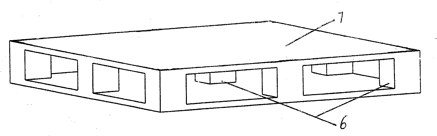 Double plank vegetable fibre tray integral pressing method and special mould thereof