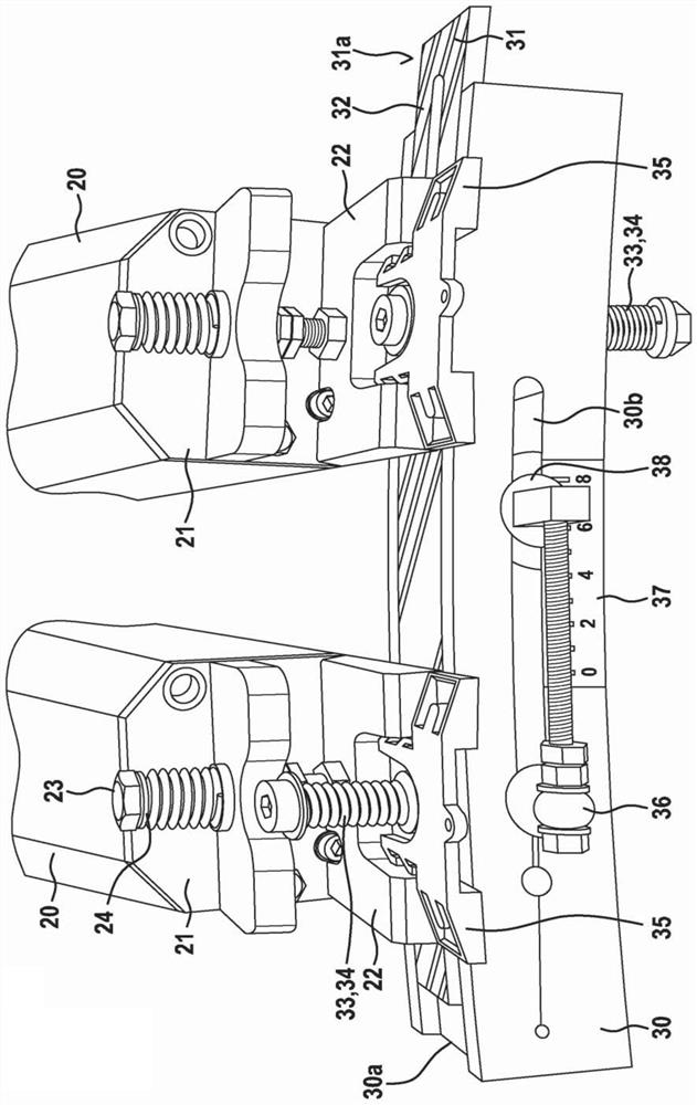 Carder having a device for setting the carding gap between stationary elements and a drum