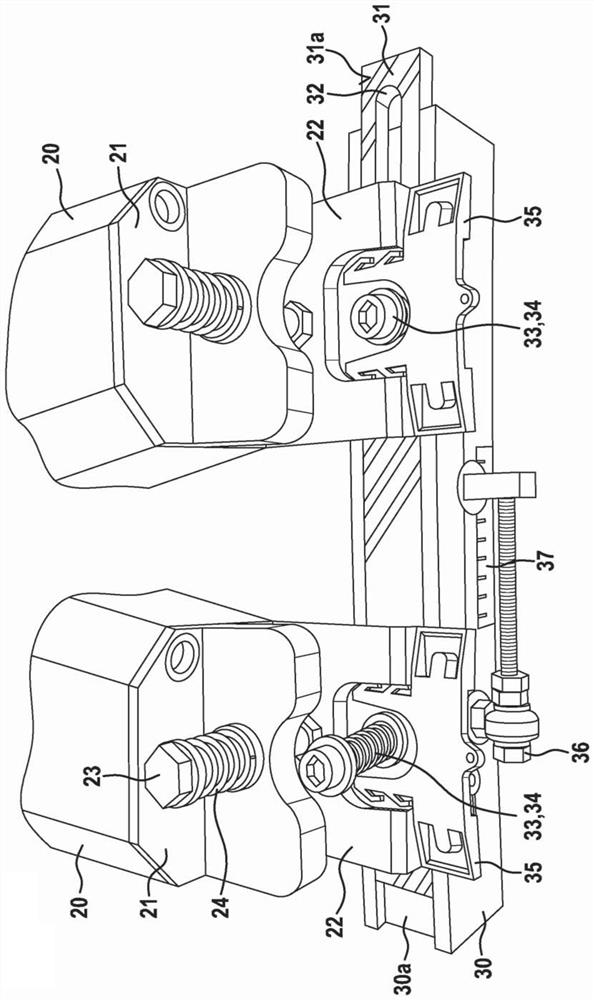 Carder having a device for setting the carding gap between stationary elements and a drum