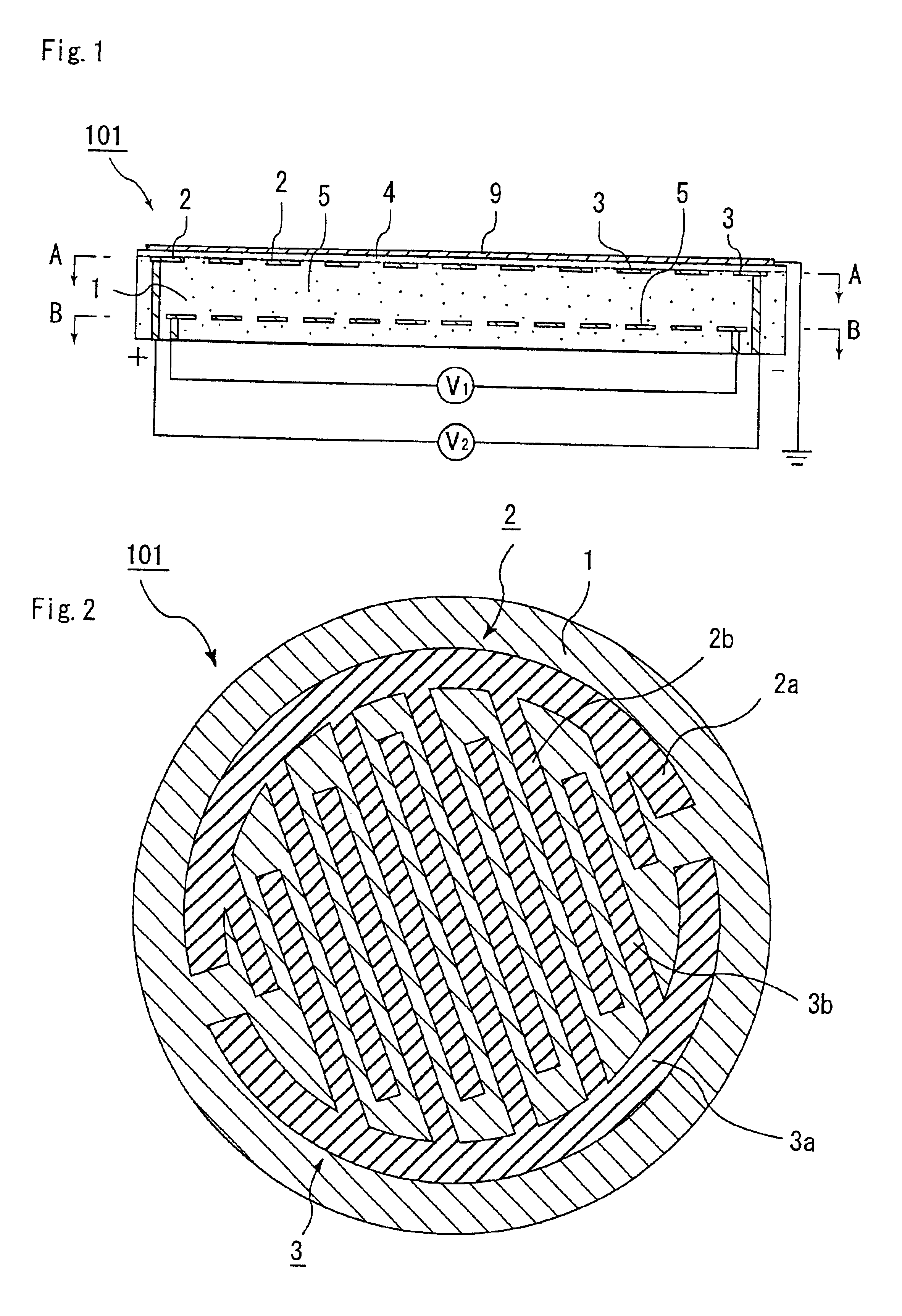 Ceramic substrate for a semiconductor production/inspection device