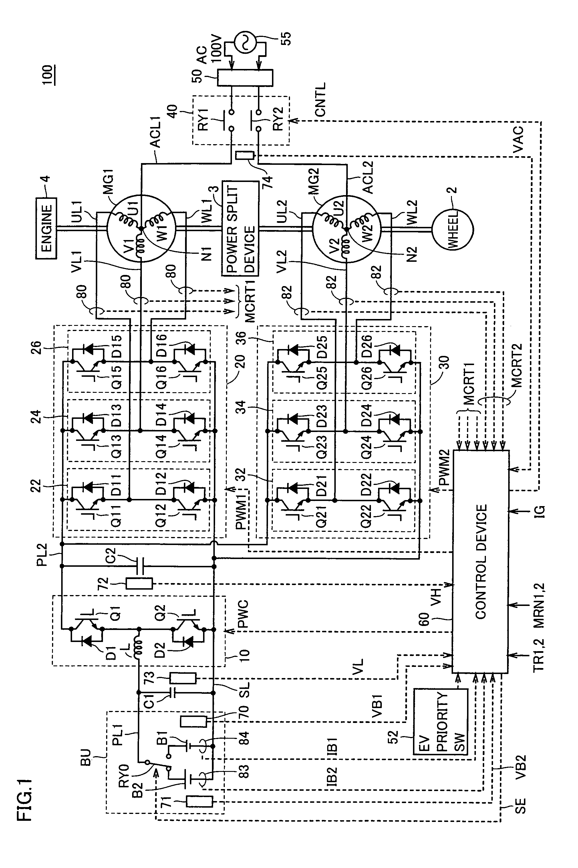 Power supply device for vehicle and method of controlling the same