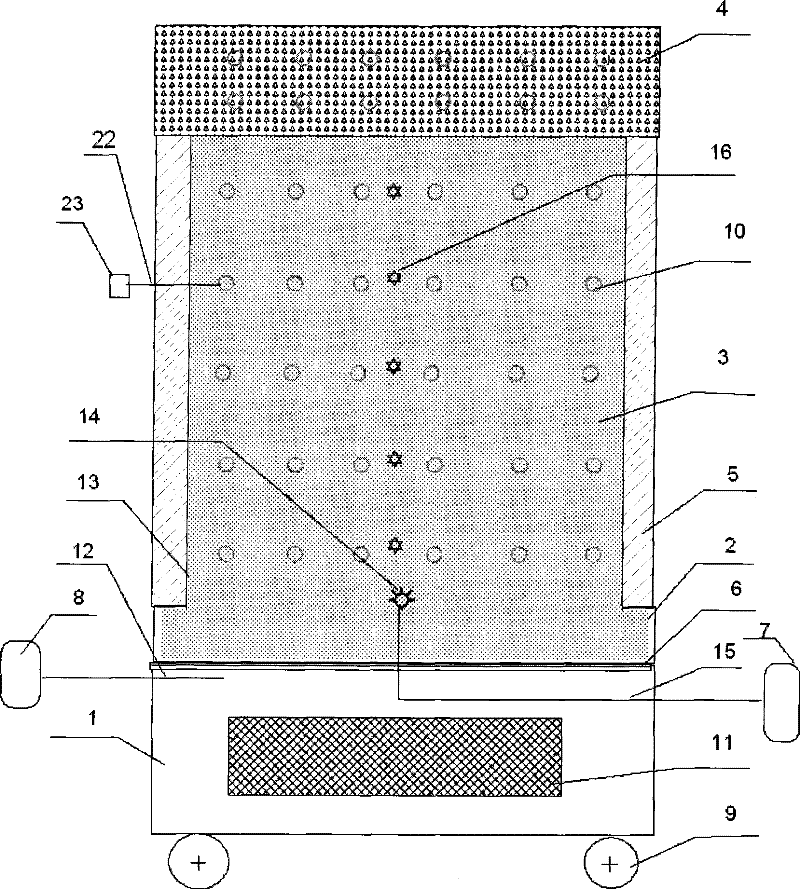 Hydrocarbon micro-seepage simulating experimental device