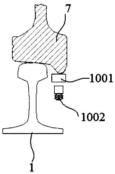 Defect detection device and method for train wheel tread