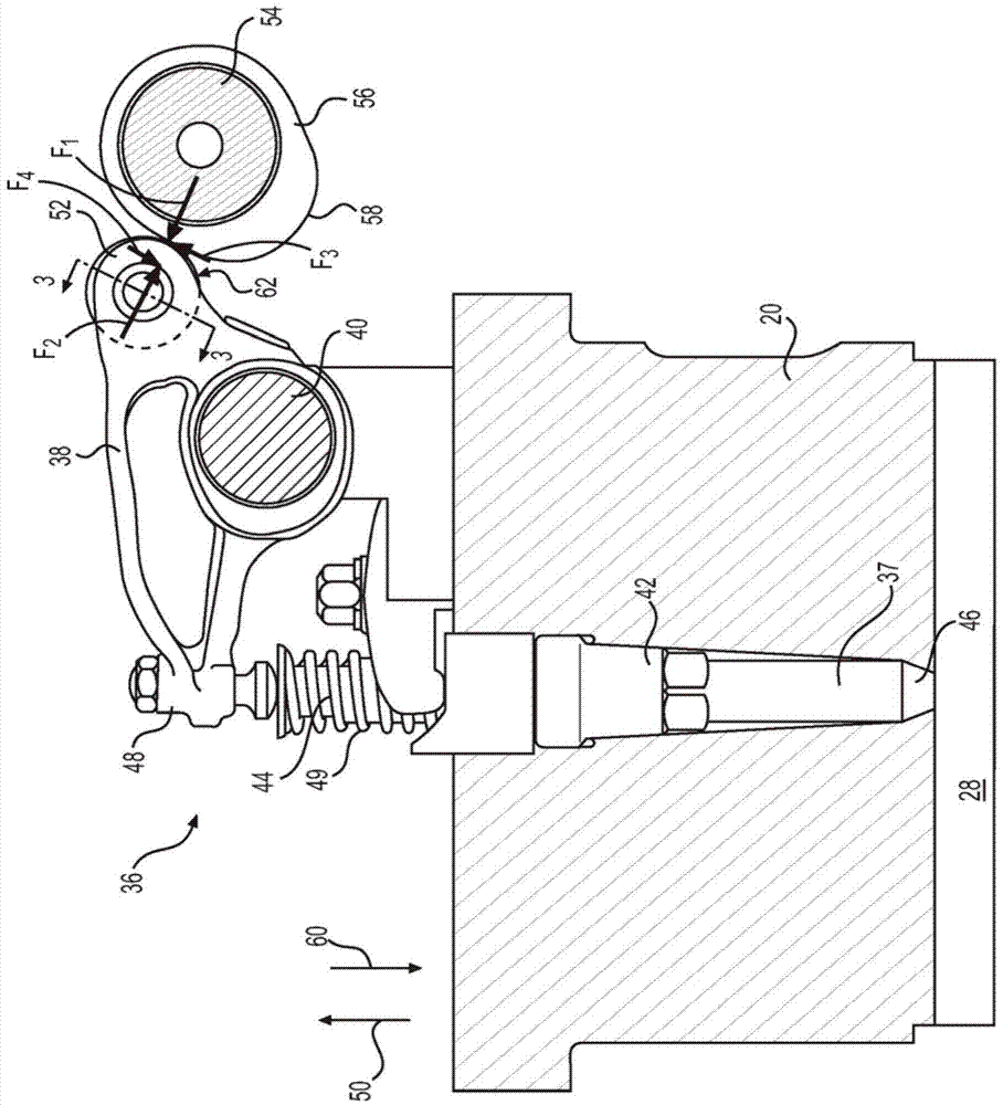 Cam follower assembly having swaged bushing