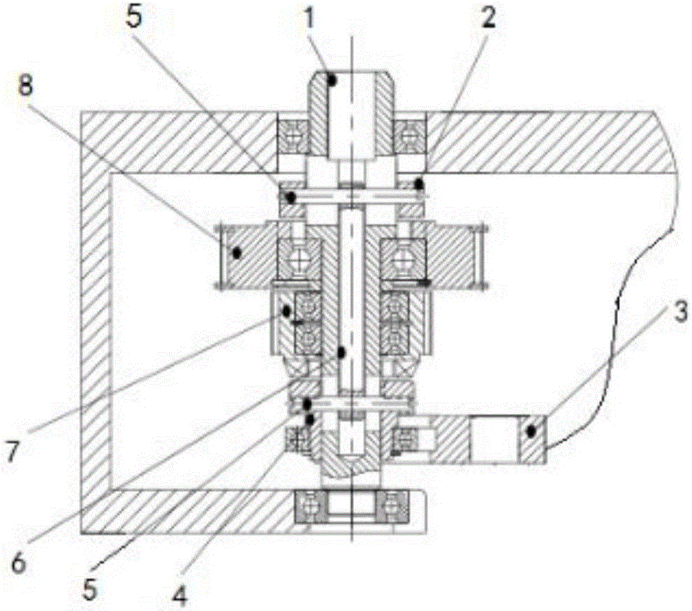 High-low speed switching device with belt wheels