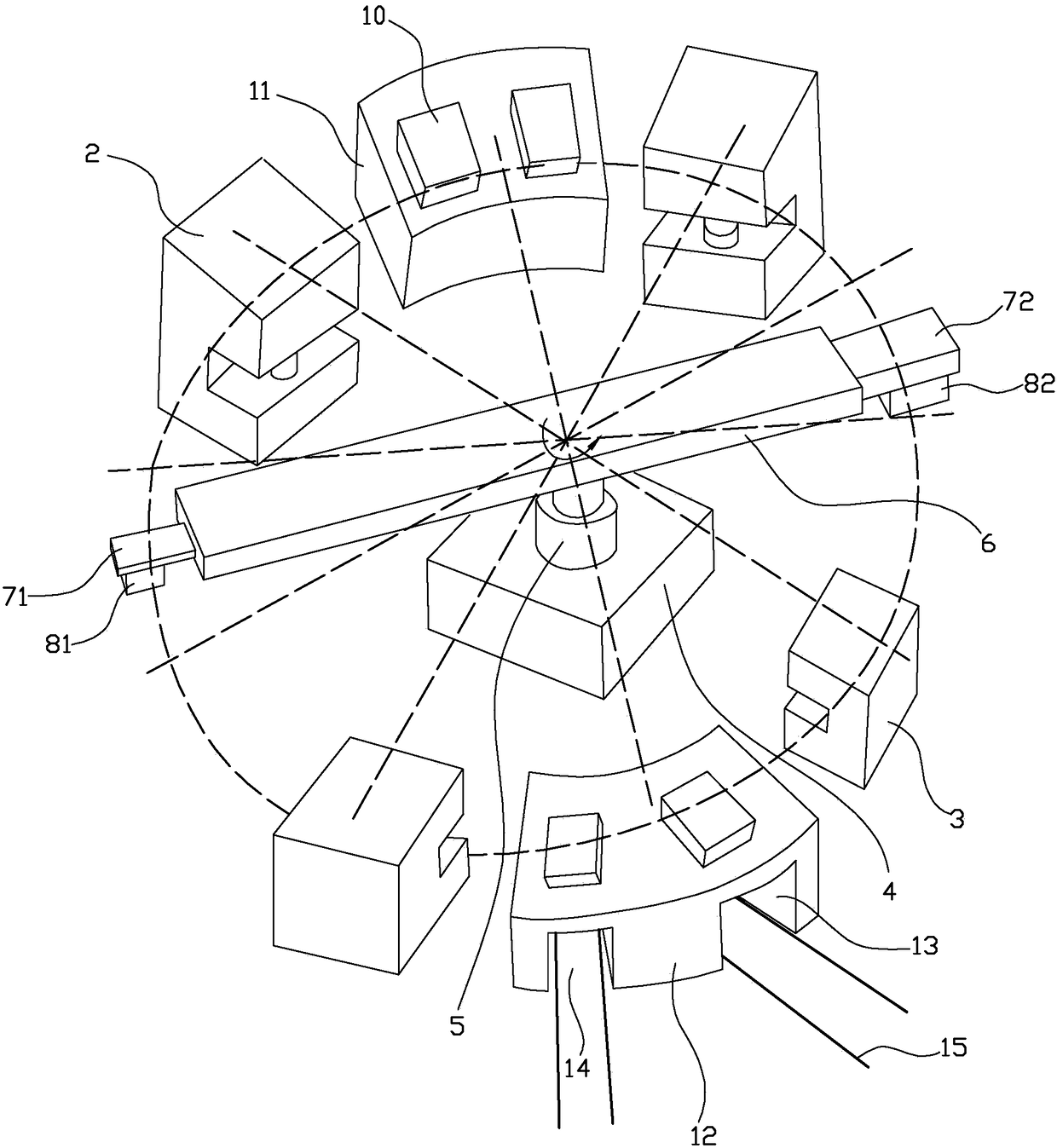 Plate continuous punching device